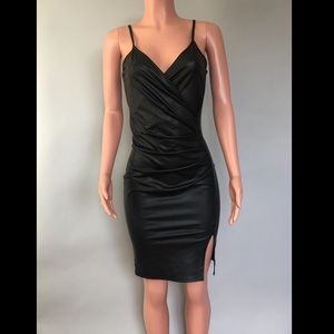 Fashion Nova Hit list leather Dress
